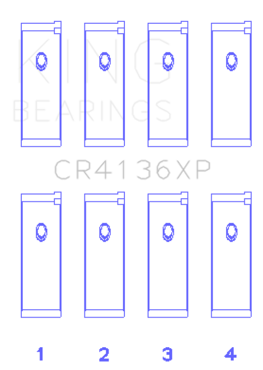 King Engine Bearings Nissan SR20DE/DET RWD (2.0L) (Size .026) Connecting Rod Bearing Set