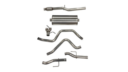Corsa 2019-24  Silverado/Sierra 5.3L V8 3in Dual Rear Exit 157in Wheelbase Catback - Sport (No Tips)