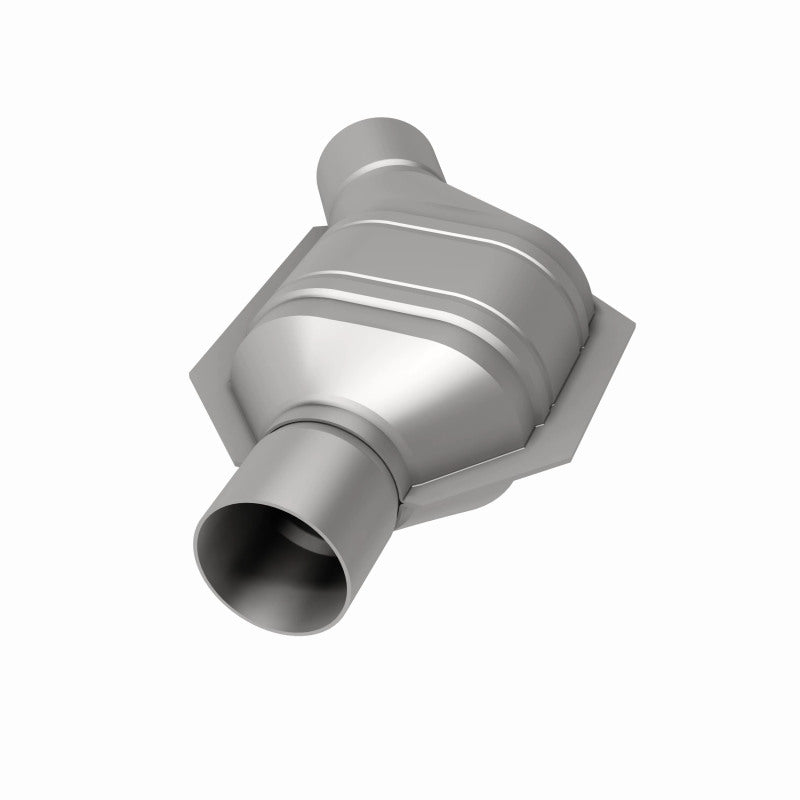 MagnaFlow Universal Catalytic Converter 2in Inlet/Outlet Angled Offset/Center Oval (California)
