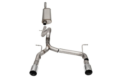 Corsa 2018-2025 Jeep Wrangler JLU 3.6L 2.75in Sport Cat-Back Exhaust w/ 4in Tips