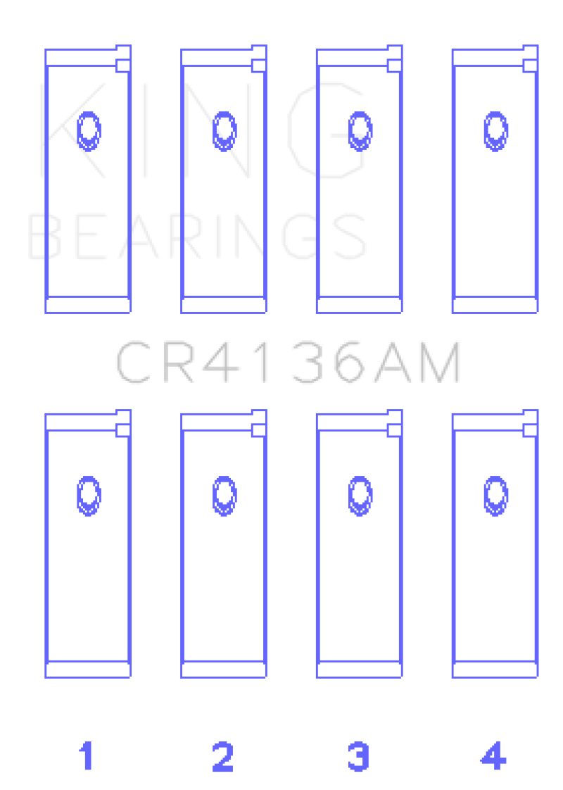 King Engine Bearings 91-02 Nissan SR20DE L4 DOHC 16 Valves (Size +0.25) Rod Bearing Set