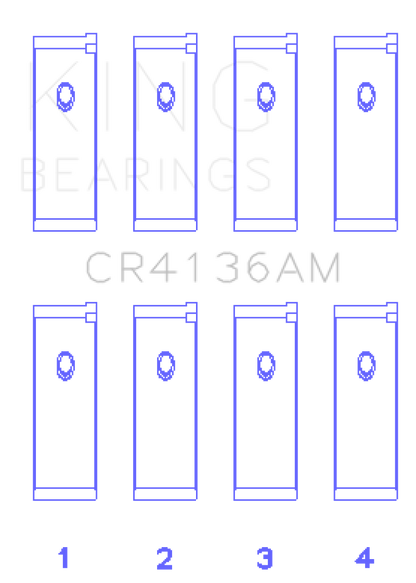 King Engine Bearings 91-02 Nissan SR20DE L4 DOHC 16 Valves (Size +0.25) Rod Bearing Set