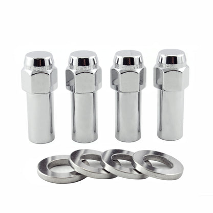 McGard Hex Lug Nut (X-Long Shank - 1.365in.) 7/16-20 / 13/16 Hex / 2.27in. Length (4-Pack) - Chrome