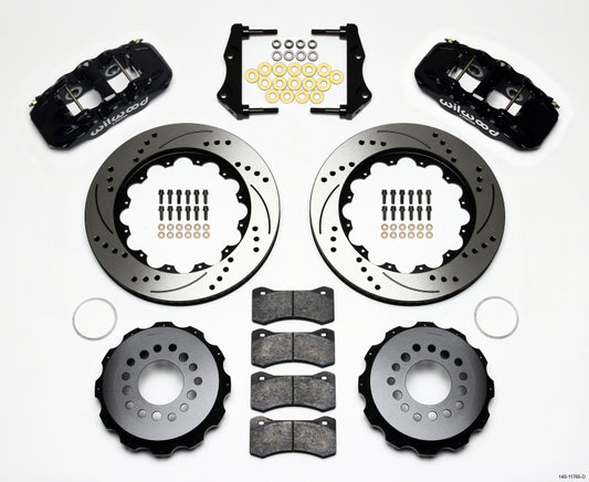 Wilwood AERO4 Rear Kit 14.25in Drilled 2006-10 Magnum/Challenger/Charger/300C