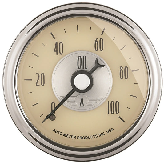 Autometer Prestige Series 52mm 0-100 PSI Mechanical Oil Pressure Gauge
