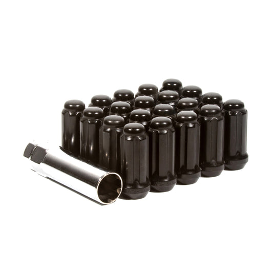 Method Lug Nut Kit - Extended Thread Spline - 10x1.25 - 4 Lug Kit - Black (Wildcat)