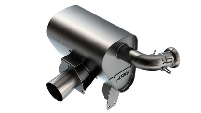 Borla 15-22 Can-Am Maverick X3 900cc Triple Turbo Manifold-Back Exhaust Atak Muffler - Black Coated