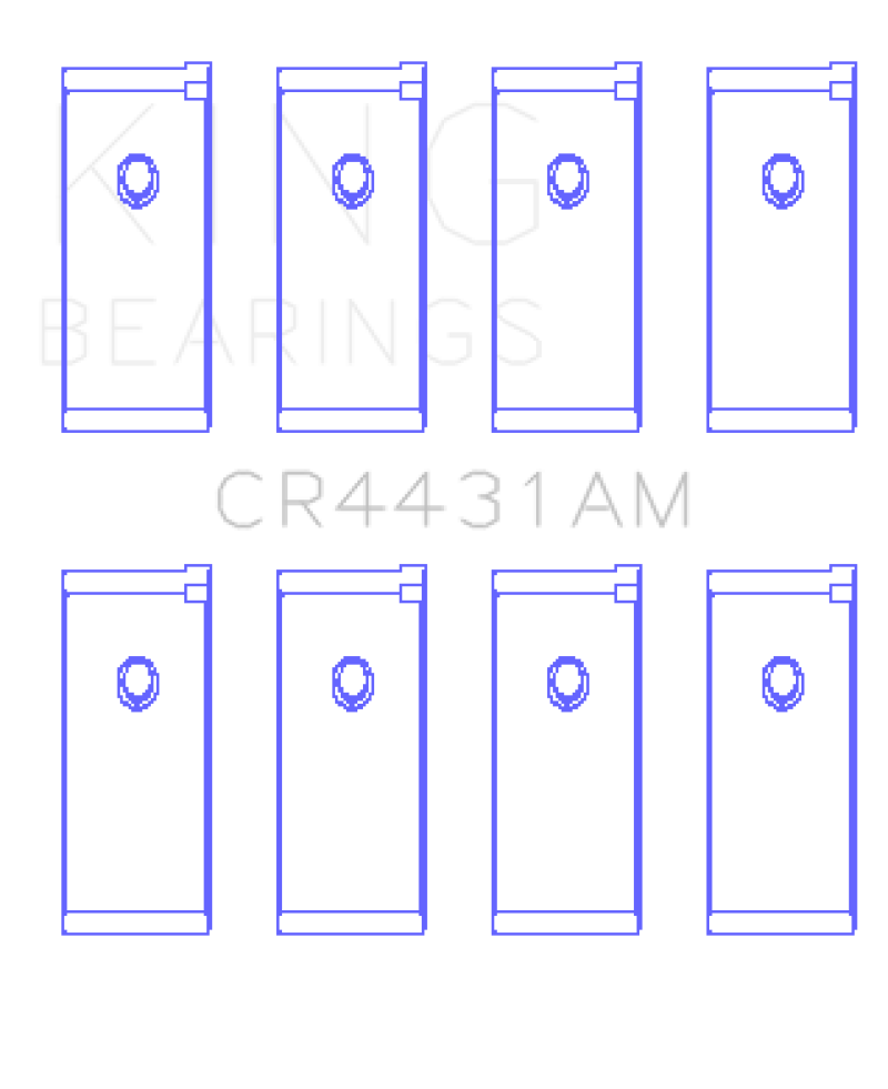 King Engine Bearings Nissan (Size 0.25) Rod Bearing Set