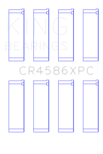 King Engine Bearings Mitsubishi 4B11T (Size 0.25) Coated Performance Rod Bearing Set