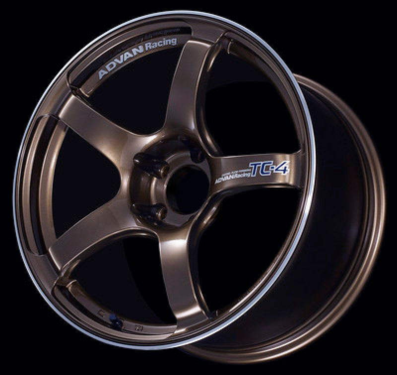 Advan TC4 15x5.0 +45 4x100 Umber Bronze Metallic and Ring Wheel