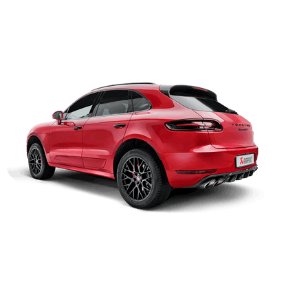 Akrapovic 2014 Porsche Macan Turbo (95B) Evolution Line Cat Back (Titanium) w/ Carbon Fiber Tips