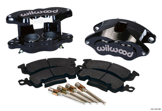 Wilwood D52 Front Caliper Kit - Black Powder 2.00 / 2.00in Piston 1.04in Rotor
