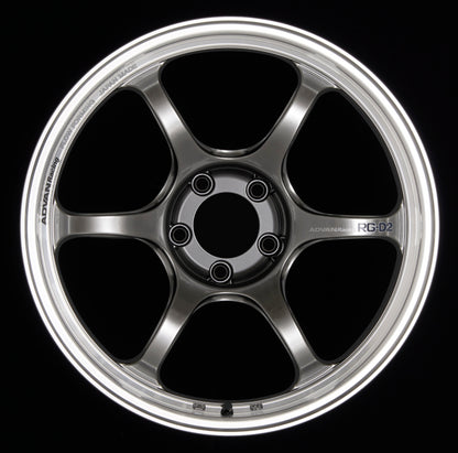 Advan RG-D2 17x8.0 +37 5x114.3 Machining and Racing Hyper Black Wheel