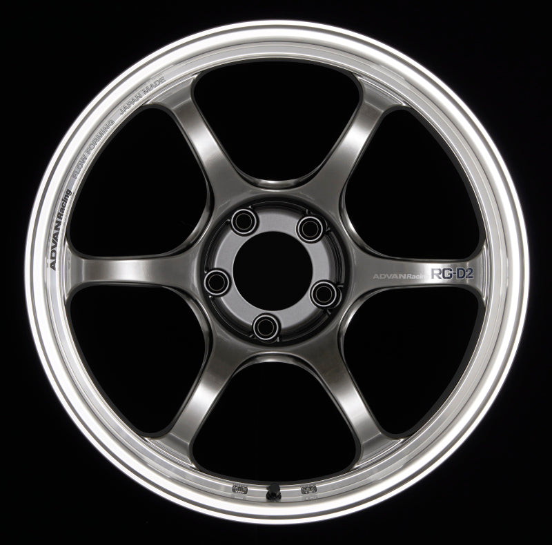 Advan RG-D2 18x10.0 +22 5x114.3 Machining and Racing Hyper Black Wheel