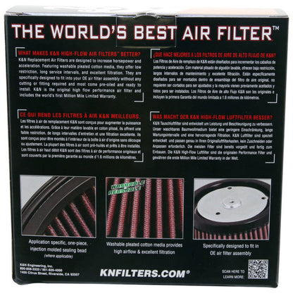 K&N 12-16 Harley-Davidson XL 883/1200 Drop In Air Filter