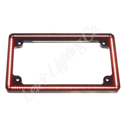 Letric Lighting 14+ HD E Glide/Ultra/S Glide/RGuide Ultra/R KG Perfect Plate Lt Lic Plate  Blk