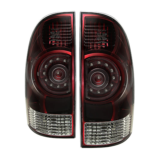 Xtune Toyota Tacoma 2009-2013 OEM LED Style Tail Lights Red Smoked ALT-JH-TTA09-OE-RSM