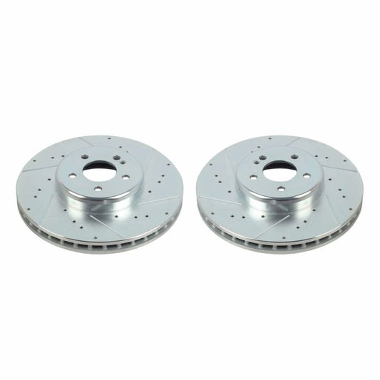 Power Stop 16-20 Mercedes-Benz GLC300 Front Evolution Drilled & Slotted Rotors - Pair