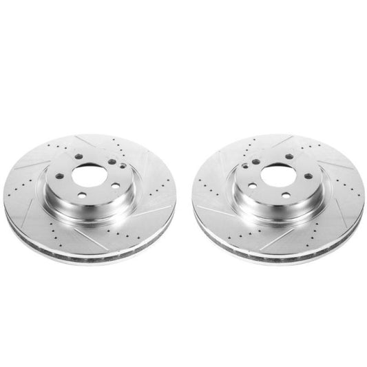 Power Stop 07-09 Mercedes-Benz E350 Front Evolution Drilled & Slotted Rotors - Pair