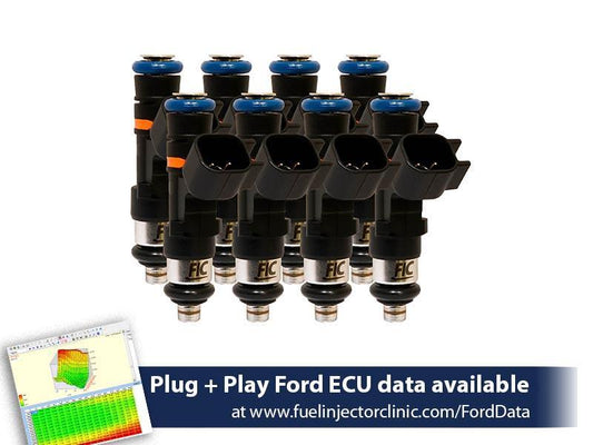 Fuel Injector Clinic 1000cc (85 lbs/hr at 43.5 PSI fuel pressure) Injector Set Ford Shelby GT500 (2007-2014) / Ford GT40 (2005-2006)(High-Z)