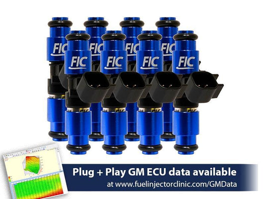 Fuel Injector Clinic 1650cc (180 lbs/hr at OE 58 PSI fuel pressure) Injector Set LS1 engines (High-Z)