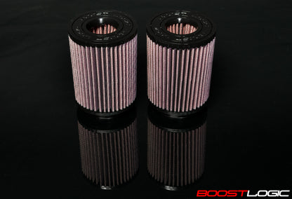 Boost Logic - High Flow Air Filters with Dual Cone Inlet (Pair of 2 Filters)