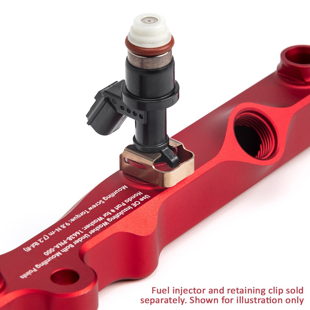 Acuity - K-Series Fuel Rail in Satin Red Finish