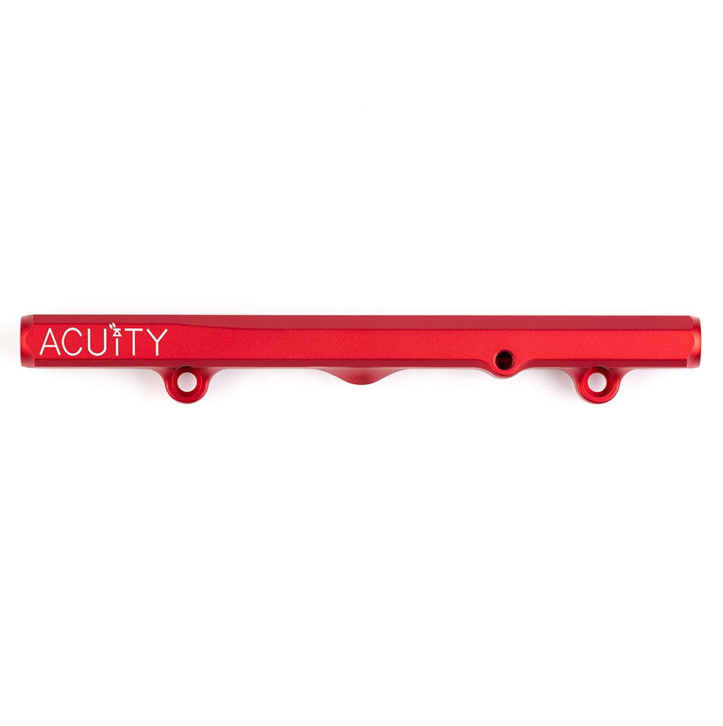 Acuity - K-Series Fuel Rail in Satin Red Finish