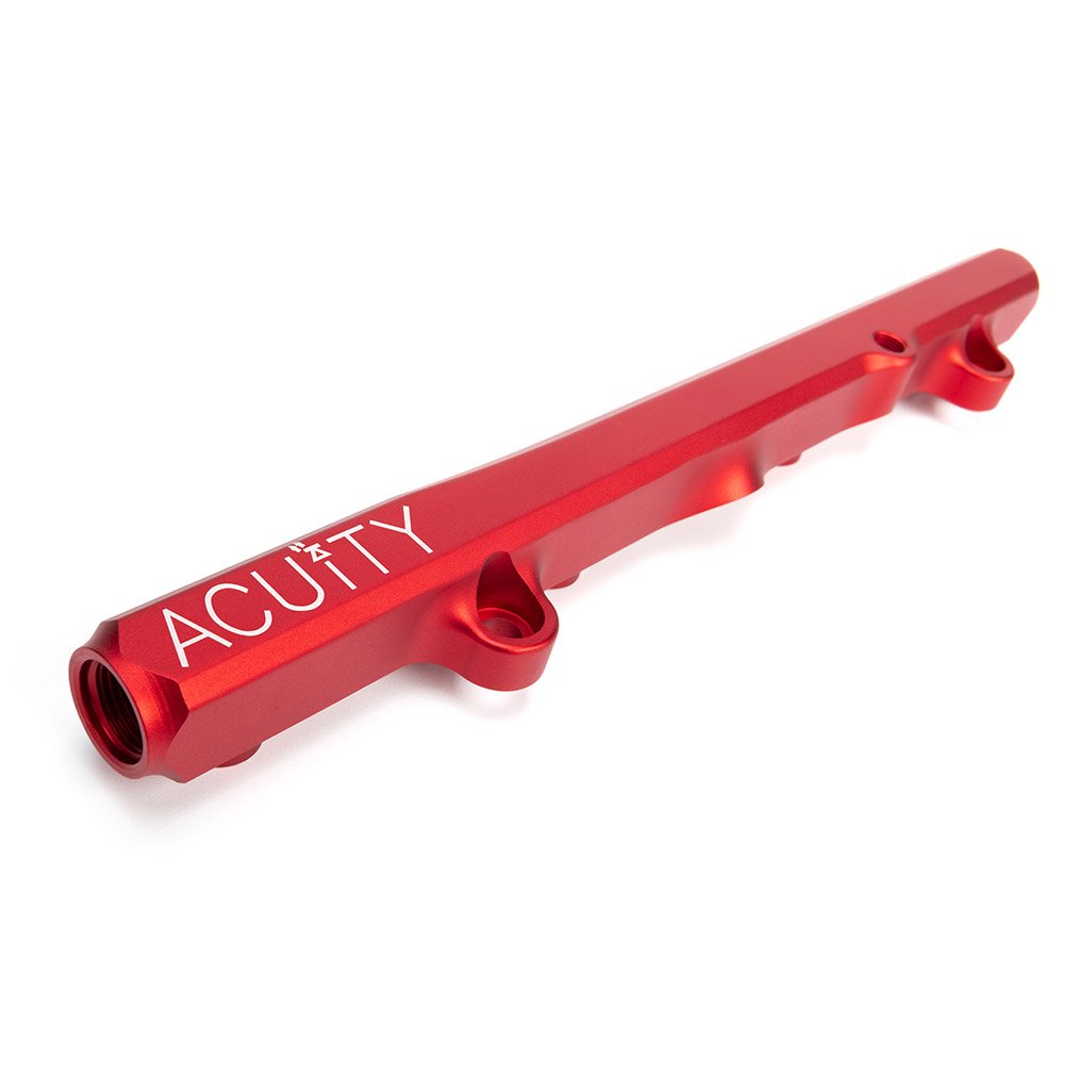 Acuity - K-Series Fuel Rail in Satin Red Finish