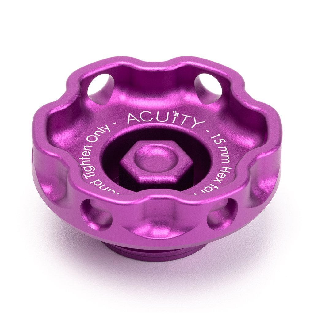 Acuity - Podium Oil Cap in Satin Purple for Hondas/Acuras