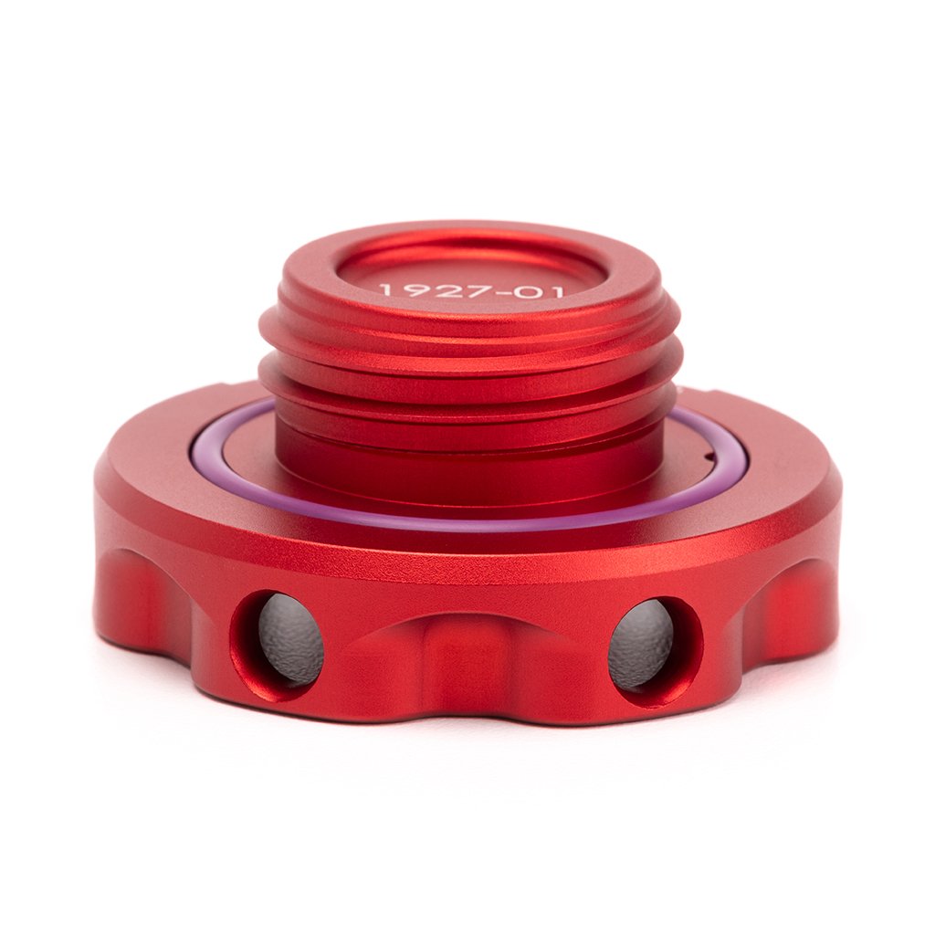 Acuity - Podium Oil Cap in Satin Red for Hondas/Acuras